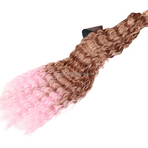 Extension de cheveux 30 pouces cheveux ondulé en fibre à haute température Deep Wave