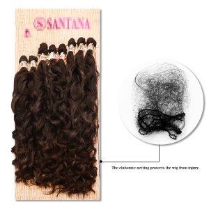 Extension de cheveux en fibre synthétique cheveux ondulé Deep Wave