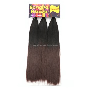 Extension de cheveux en fibre de haute température lot de 3pcs cheveux longs 18 pouces lisse et doux