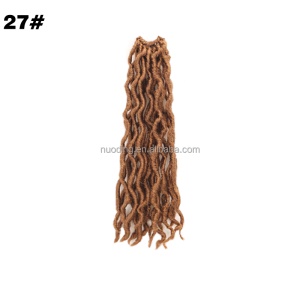 Extensions de cheveux synthétique pour femmes 12 pouces de cheveux faux locs fibre à basse température