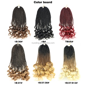 Cheveux  synthétiques tressés 18 pouces 22 tresses