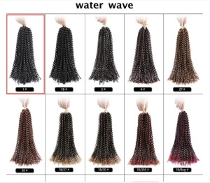 Mèche de 18 pouces aux cheveux torsade en fibre synthétique   basse température