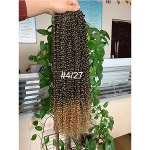 Perruque de cheveux synthétique 18 pouces bouclés sans dentelle