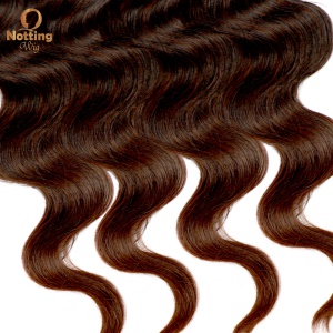 Mèches  de cheveux synthétiques ondulés 18 pouces 4 pièces 100% fibre synthétique  de haute température