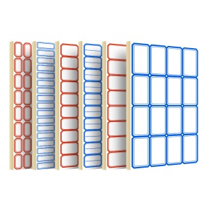Etiquettes autocollant 68pcs/sachet à haute adhérence