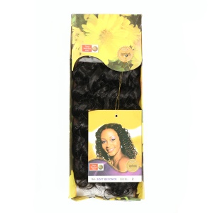 Extension de cheveux synthétique bouclés de 16 pouces