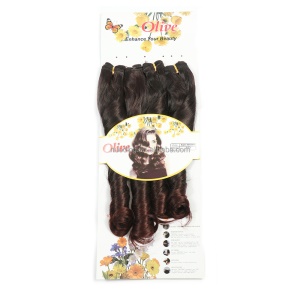 Mèches *4 en fibre  synthétique aux cheveux bouclés 16 pouces