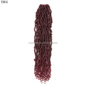 Cheveux synthétiques faux locs en fibre basse température  20 pouces