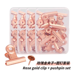 Clips métalliques pour documents en acier inoxydable 15 pièces par boîte