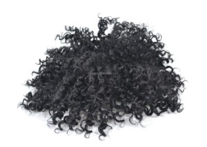 Perruque chignon de 6 pouces en fibre synthétique au cheveux moelleuse