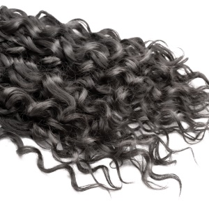 Extension de cheveux en fibre synthétique lot de 9pcs cheveux noir ondulé avec multi-tailles