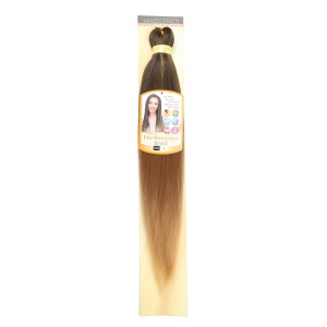 Extension de cheveux noir-marron doux synthétique pour tressage 26 pouces