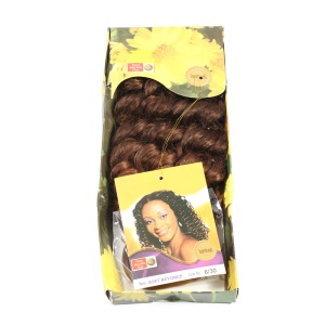Extension de cheveux synthétique bouclés de 16 pouces