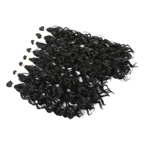 Extension de cheveux en fibre haute température cheveux bouclé