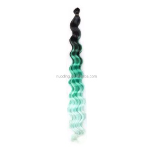Extension de cheveux ondulés 22 pouces fibre haute température