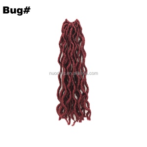 Extensions de cheveux synthétique pour femmes 12 pouces de cheveux faux locs fibre à basse température