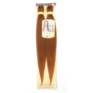 Extension de cheveux marron doux synthétique pour tressage 26 pouces