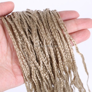Extension capillaire tressé ondulée pour femme en fibre synthétique