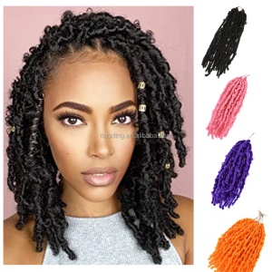 Tresses pour femmes de 12pouces  aux cheveux bouclé  en fibre synthétique à basse température