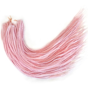 Tresses pour homme et femme de 24 pouces en fibre synthétique