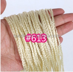 Extension capillaire tressé ondulée pour femme en fibre synthétique