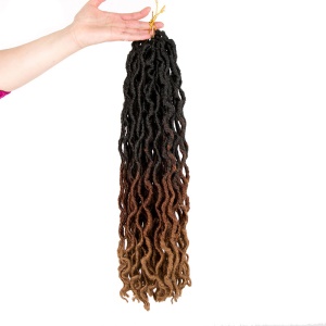 Extensions de cheveux faux locs synthétique 18 pouces
