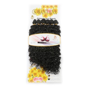 16 pouces extension de cheveux en fibres synthétiques cheveux frisés lot de 6pcs