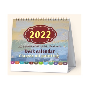 Calendrier de bureau complet en anglais Calendrier transfrontalier