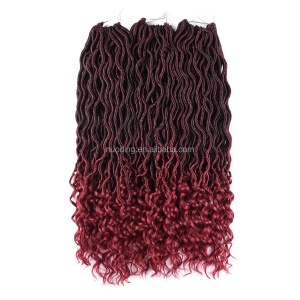 Perruque synthétique pour femme 20 pouces  cheveux bouclés