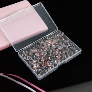 Punaise à tête de balle ronde transparente 100 pièces par boîte