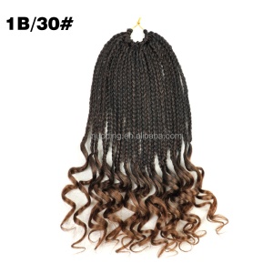 Cheveux  synthétiques tressés 18 pouces 22 tresses