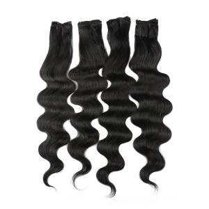 Extension de cheveux en fibres synthétique de 20 pouces lot de 4PCS Body Wave