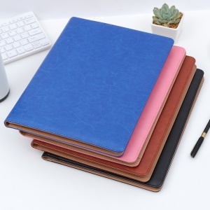 Carnet porte-documents en cuir avec clip calcultrice à choisir
