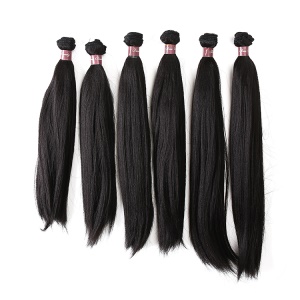 Mèches lot de 6 en fibre synthétiques lisses