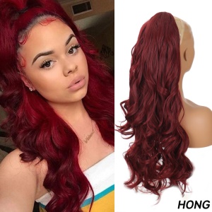 Mèches en fibre synthétique cheveux long ondulé 24 pouces