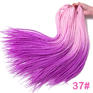 Tresses pour homme et femme de 24 pouces en fibre synthétique