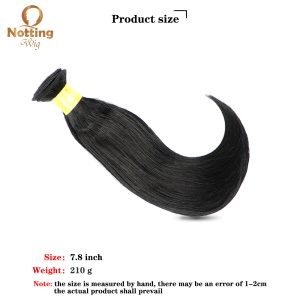 Mèches de cheveux synthétiques 8 pouces noirs