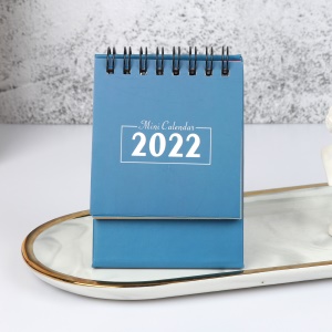 Mini calendrier de bureau en anglais 2021-2022