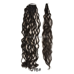 Extension de cheveux 20 pouces fibre de haute température cheveux long et ondulé