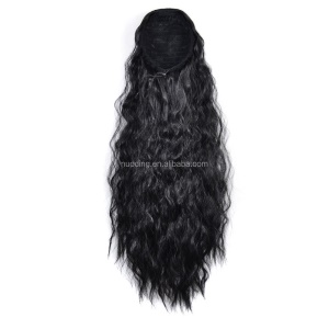 Mèche queue de cheval en fibre de haute température cheveux ondulé 22 pouces