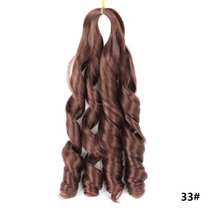 Perruque de 20 pouces aux cheveux ondulée en fibre synthétique