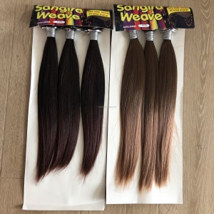 Extension de cheveux en fibre de haute température lot de 3pcs cheveux longs 18 pouces lisse et doux