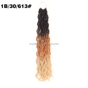 Cheveux  synthétique faux locs de 18 pouces