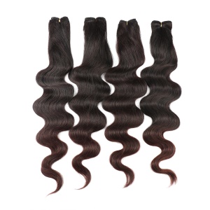 Extension de cheveux en fibres synthétique de 20 pouces lot de 4PCS Body Wave