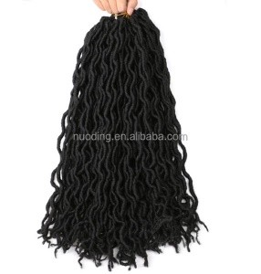 Extensions de cheveux synthétiques style faux locs en fibre basse température 18 pouces