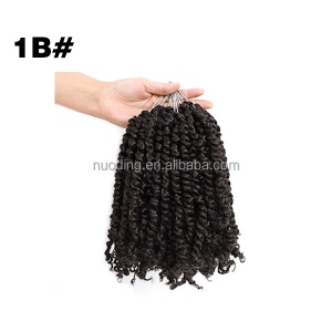 Extension de cheveux synthétique bouclés pour femmes 10 pouces