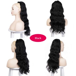 Mèches en fibre synthétique cheveux long ondulé 24 pouces