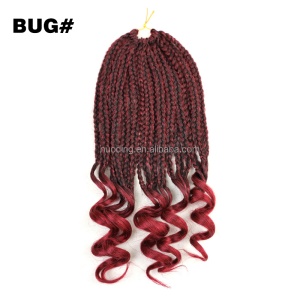 Cheveux  synthétiques tressés 18 pouces 22 tresses