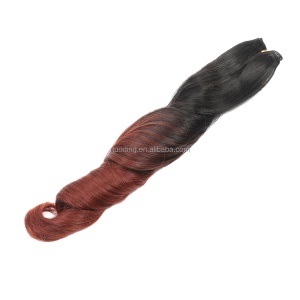Meches  synthétiques ondulée et soyeux, lot de 4,