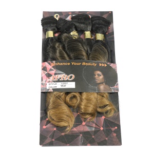 Extension de cheveux en fibres synthétiques de 20 pouces bouclé